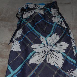 Men's Blue Floral Swim Trunks by ZeroXPosur